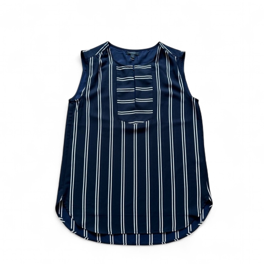 ✨J.Crew Navy & White Strip Top